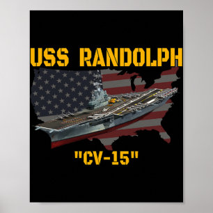 Poster Porta-aviões Uss Randolph Cv-15 Dia dos Veteranos