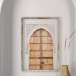 Poster Porta Branca e Terracotta marroquina<br><div class="desc">Este belo boho terracotta e impressão de porta branca marroquina é uma escolha excelente para decorar a sua sala de estar ou quarto boêmico.</div>