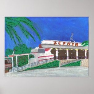 Pôster Porta copos do cilindro Zephyr na praia