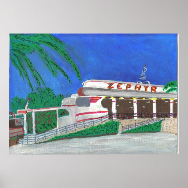 Pôster Porta copos do cilindro Zephyr na praia (Frente)