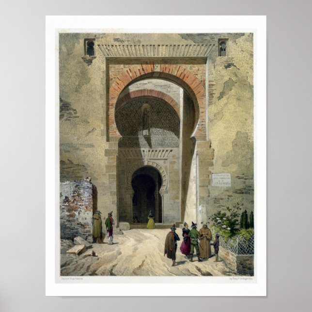 Poster Porta da Justiça, entrada para Alhambra, Gra (Frente)