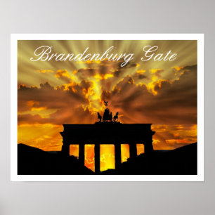 Poster Porta de Brandeburgo, Brandenburger Tor, Berlim