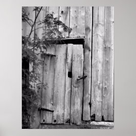 Poster Porta de Celeiro com Árvore