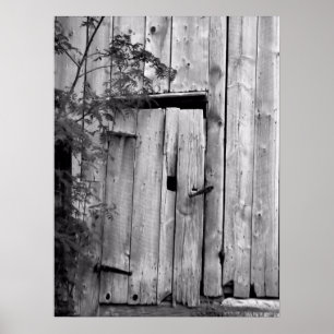Poster Porta de Celeiro com Árvore