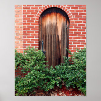 Pôster Porta de madeira velha