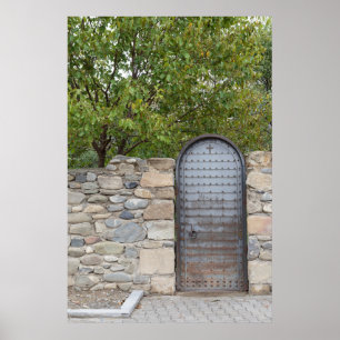 Pôster Porta de Metal e Parede