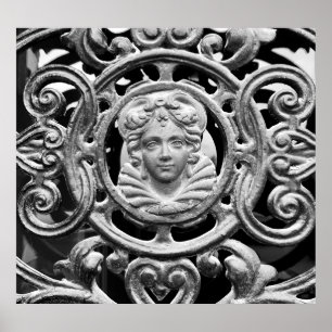 Poster Porta De Tempestade Em Ferro De ornamentado
