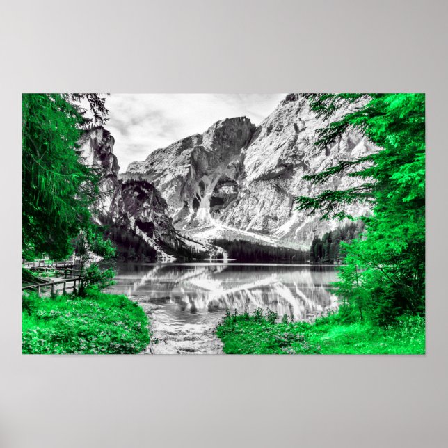 Poster Porta do Céu: Abertura Verde de Cor (Frente)