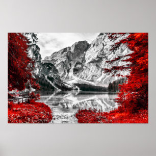 Poster Porta do Céu: Lixo Vermelho de Cor