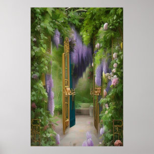 Poster Porta do Jardim e Wisteria