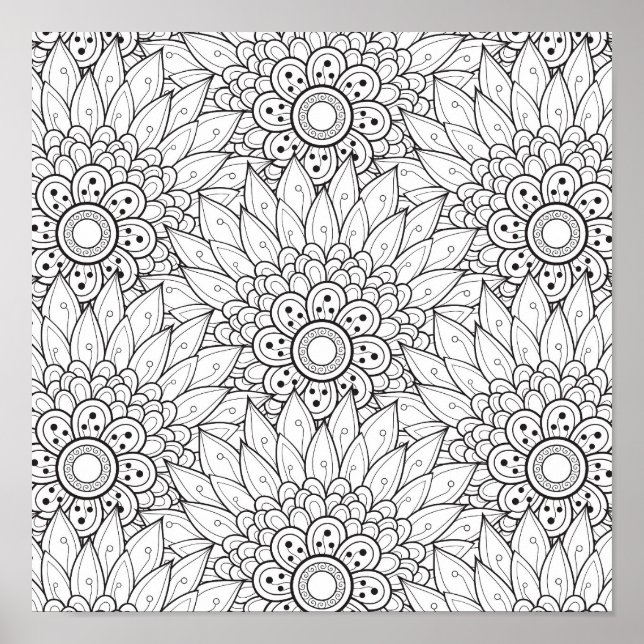 Pôster Porta do Jardim Floral 2 (Frente)