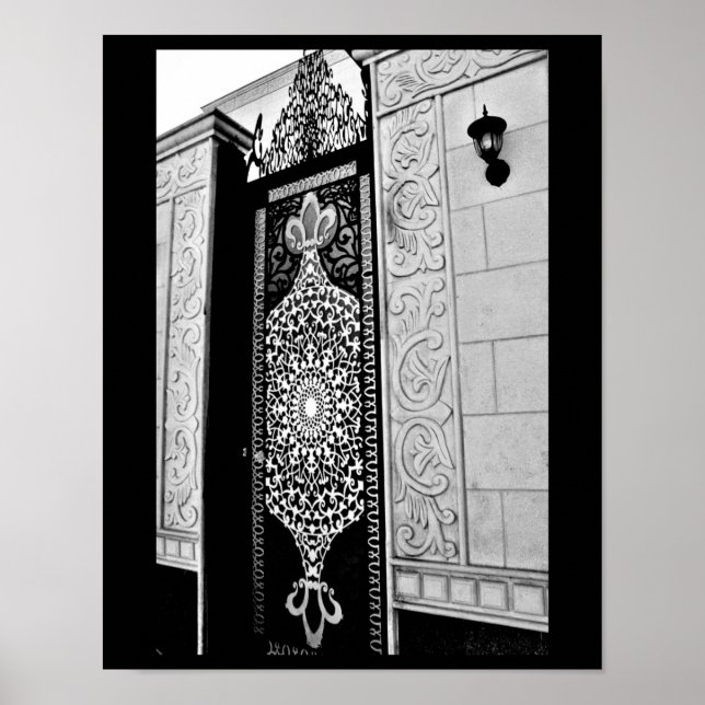 Poster Porta do ornamentado (Frente)