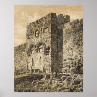 Poster Porta do Ouro em Jerusalém