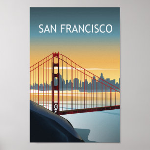 Poster Porta do Ouro San francisco california