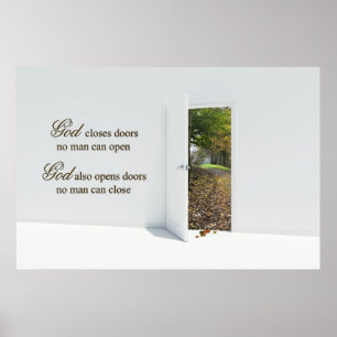 Poster Porta do outono