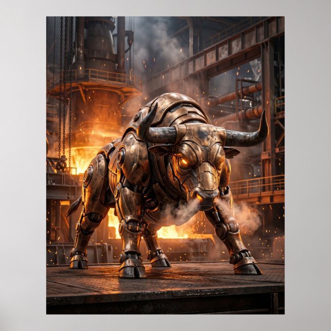 Poster Porta do Touro de Bronze (Frente)