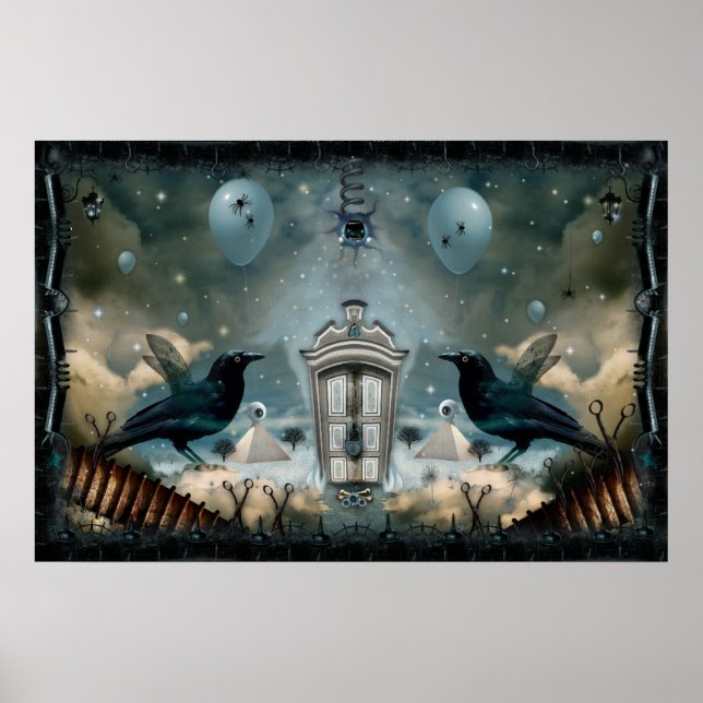 Pôster Porta Guardada Da Psicose Interior (Frente)