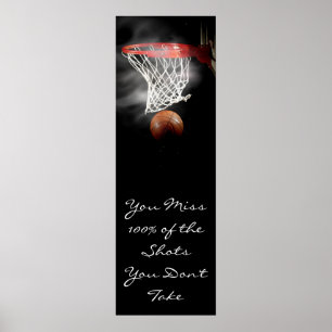 Poster Porta inspirador do basquetebol