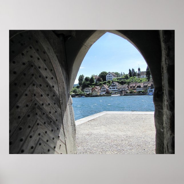 Poster Porta medieval ao rio (Frente)