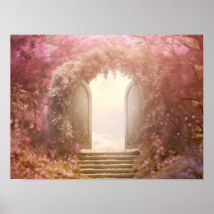 Poster Porta No Tranquilo Garden Relax Inspire