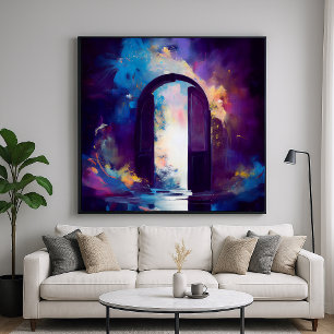 Poster Porta para o Faraway - Abstrato Mystical Design