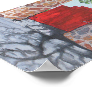 Poster Porta Vermelha Pequena