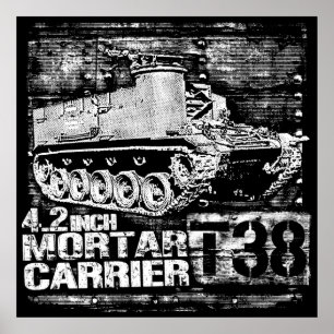 Poster Portadora Mortar T38 de 4,2 polegadas