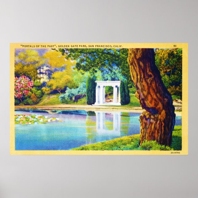 Poster "Portais do Passado" Parque de Portas do Ouro (Frente)