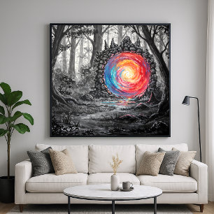 Poster Portal de Realm Colorido