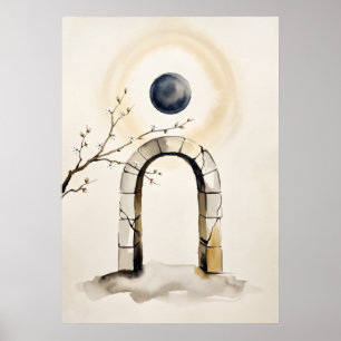 Poster Portal Enluarado Nova Trilha Arte Espiritual para