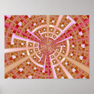 Poster Portal Espacial Fractal