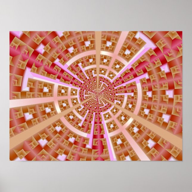 Poster Portal Espacial Fractal (Frente)