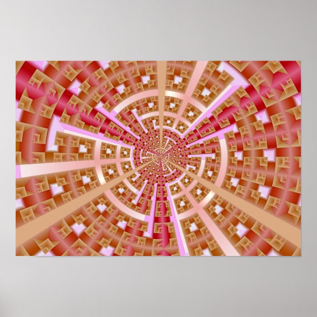 Poster Portal Espacial Fractal (Frente)