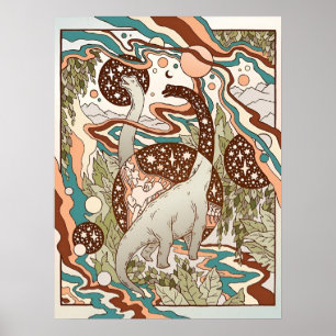 Poster Portal jurídico   Paleta de arco-íris retrora   Di