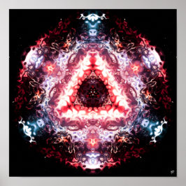 Poster Portal orgânico espacial v1 - padrões pareidolia