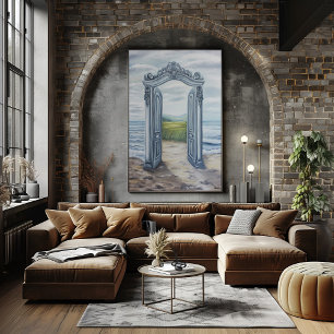 Poster Portal Ornamentado Sonhador para Paisagem Mística 