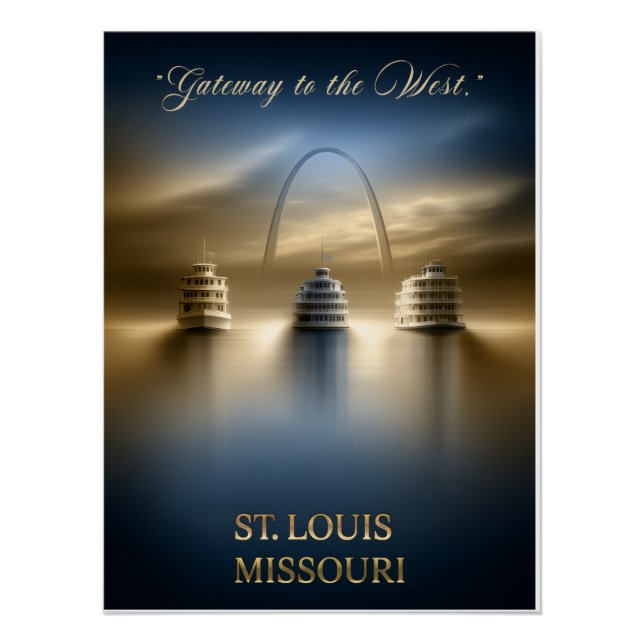Pôster Portal para St. Louis (Frente)