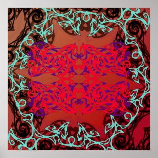 Poster Portal tribal intrincado, portal