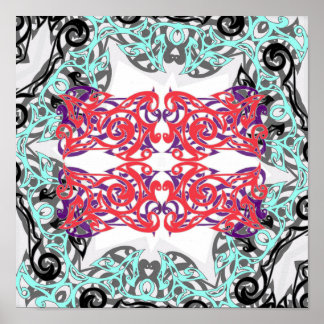 Poster Portal tribal intrincado, portal
