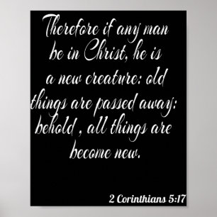 Poster Portanto Se Algum Homem Está Em Cristo Ele É Uma N