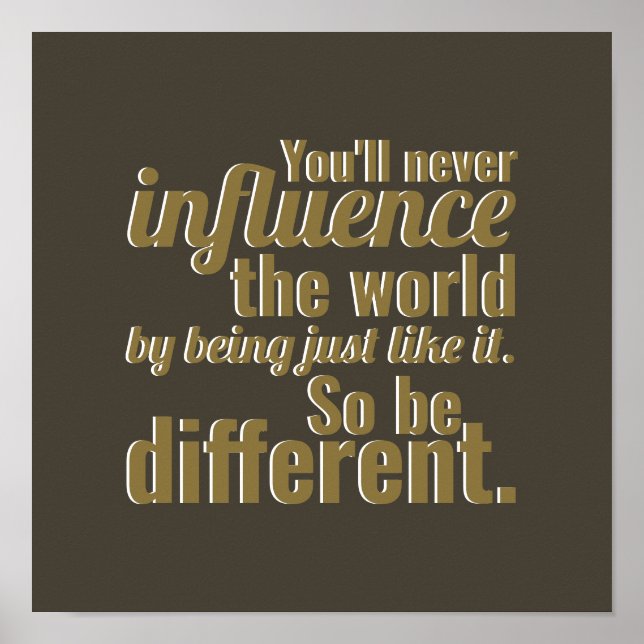 Poster Portanto, Ser Diferente (Frente)