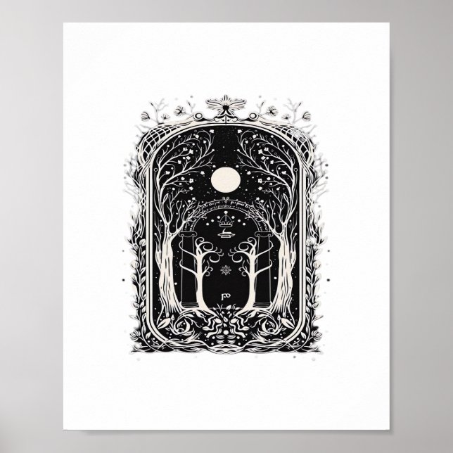 Poster Portão de Fantasia Goblincore para Clássico (Frente)