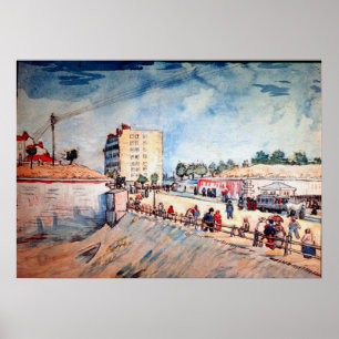 Pôster Portão nas Muralhas de Paris por Vincent van Gogh