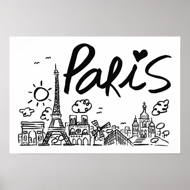 Poster Portaria da cidade de Paris (Frente)