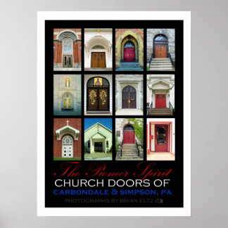 Poster Portas da Igreja de Carbondale & Simpson, PA (2013