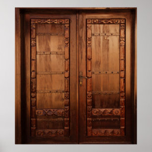 Pôster Portas de madeira