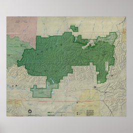 Poster Portas Do Mapa Nacional Da Reserva Árctica