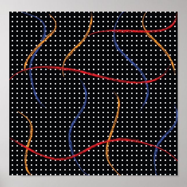 Poster Portas e Splatter de Pintura Retroativa (Frente)