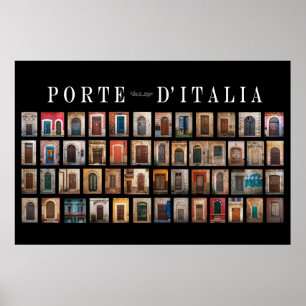 Poster Portas italianas (d'Italia de Porte)