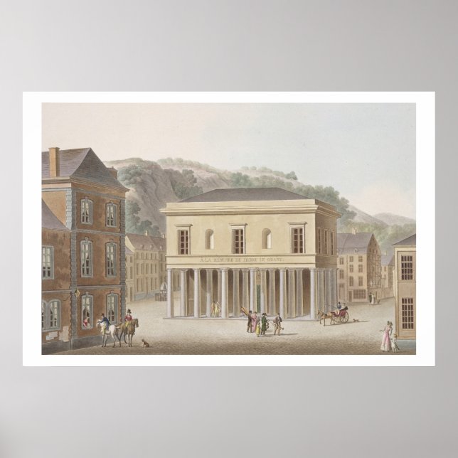 Pôster Portico da Fonte de Pouhon em Spa, de 'Ch (Frente)